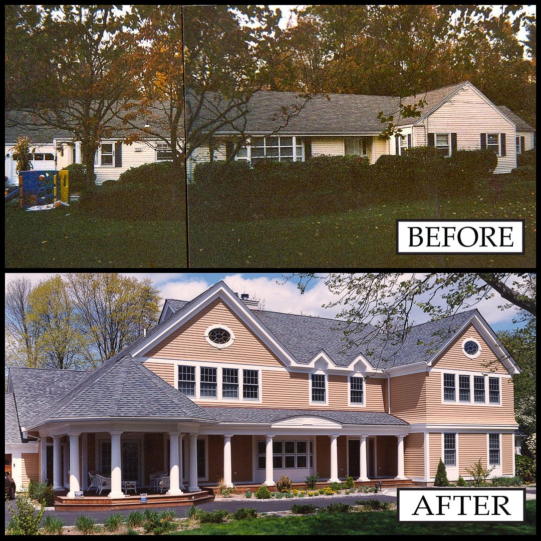 Before and after renovation by Douglas Cutler Architects